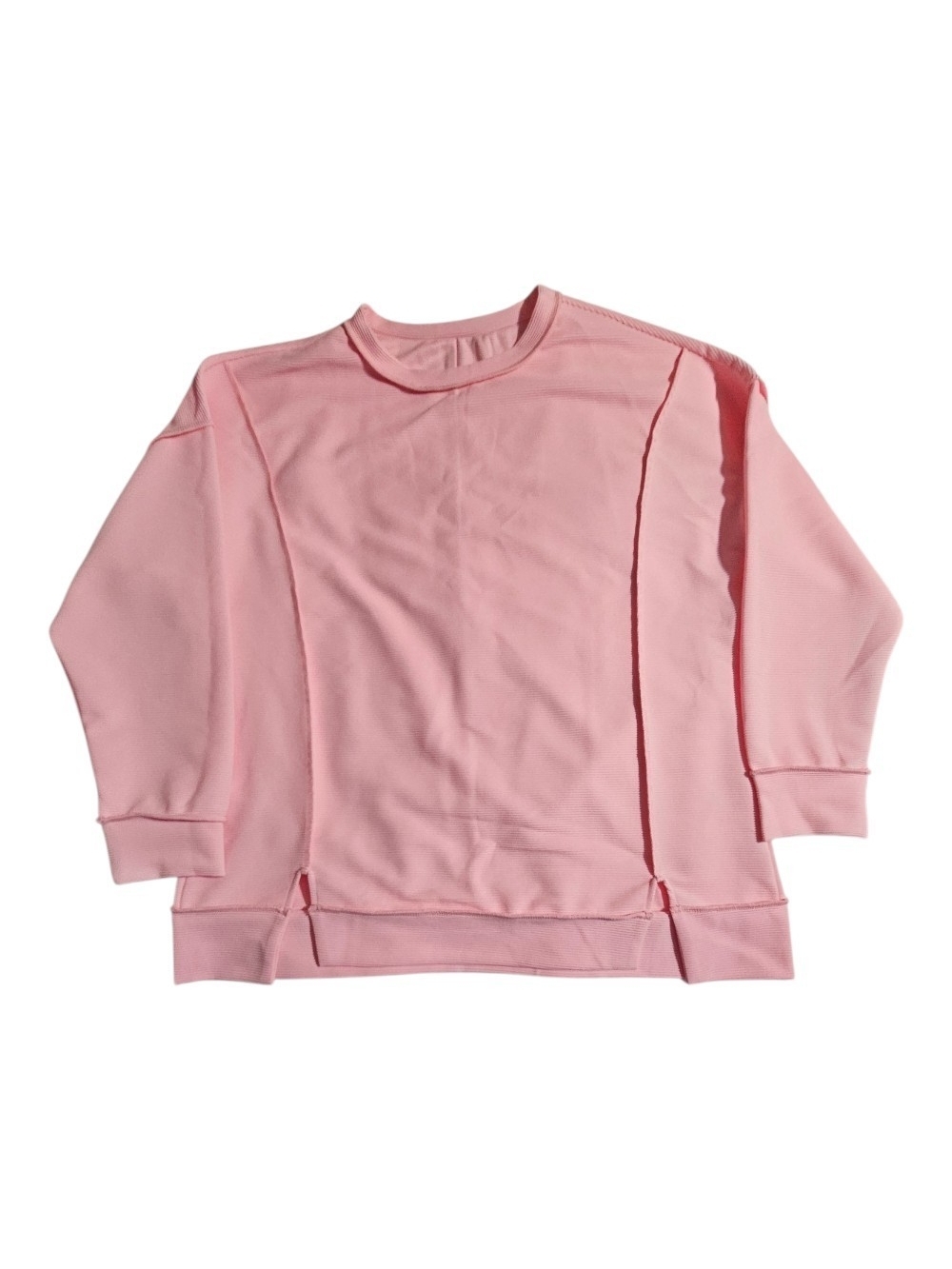 Women's Pink Crewneck Sweatshirt Top